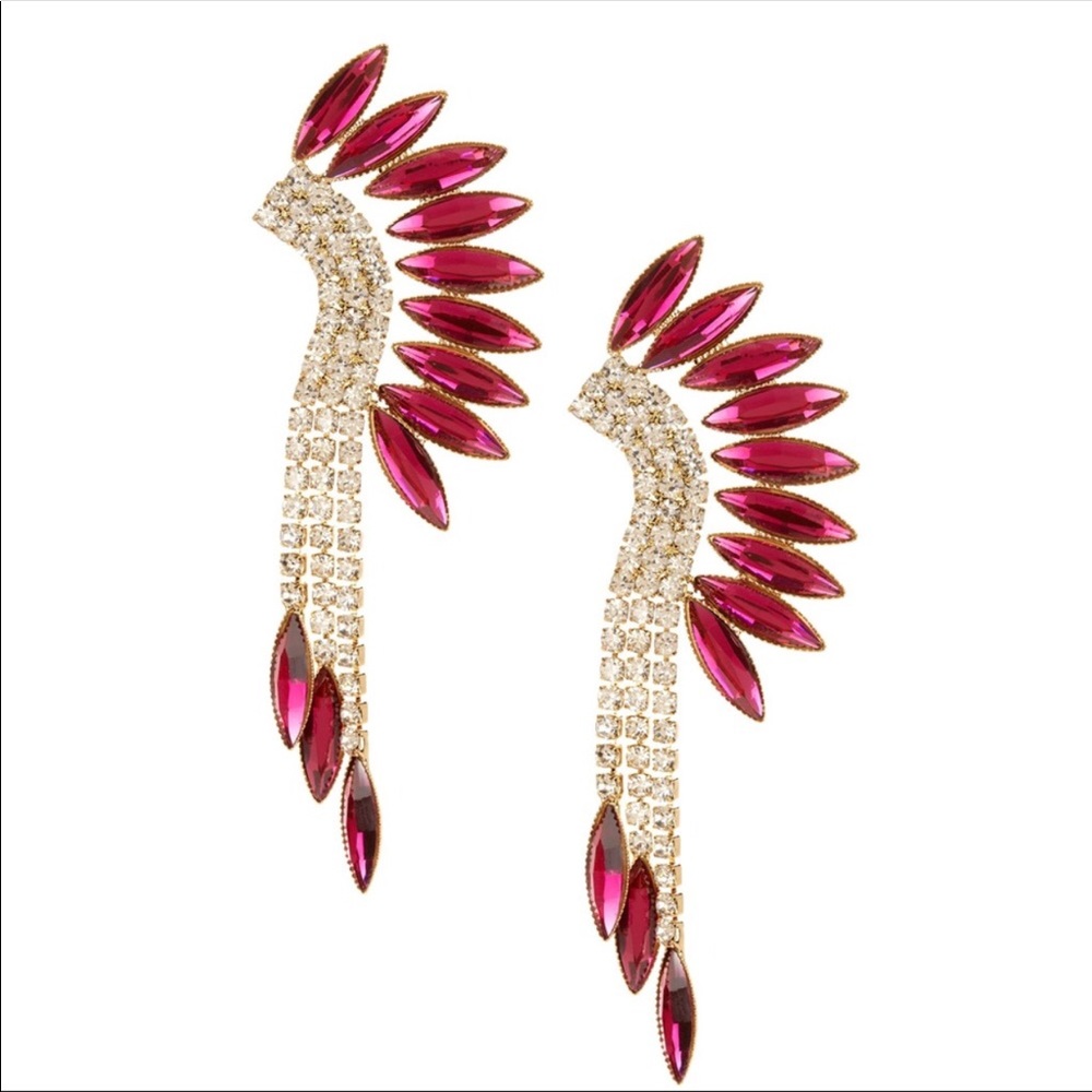 Beautiful Ruby Red Mohigan Earrings